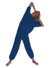 TUTA EFFETTO SAUNA -Blu, Tg.1- Azione Dimagrante, Favorisce la Sudorazione
