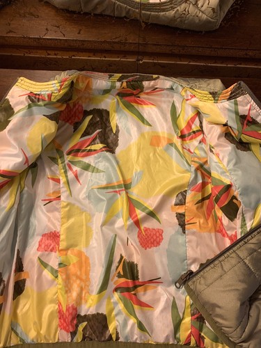 Catimini Girl Two Sides Bomber Jacket 6yr Green/ Multicolor - Picture 5 of 10