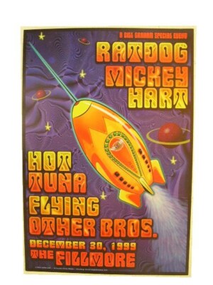 Rat Dog Hot Tuna Poster Fillmore The Grateful Dead Ratdog