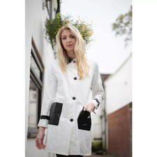 Women Pvc Shiny Leather Hooded Light Weighted Raincoat Stylish Trench Long Coats