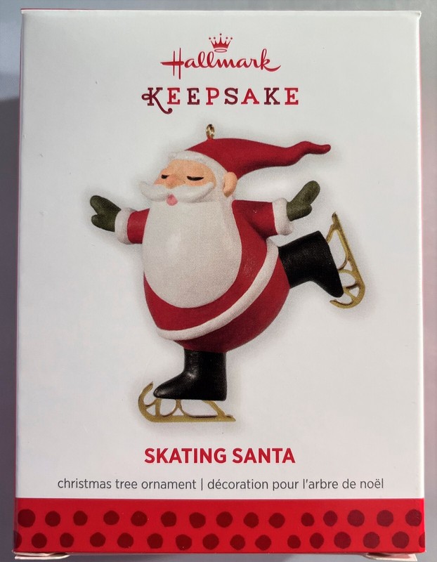2013 Hallmark Keepsake SKATING SANTA Christmas Ornament NEW IN BOX Limited Ed