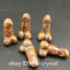 thumbnail 71  - Natural Quartz Crystal penis Carved crystal Dick Testicle Massage wand healing