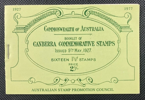 1977 Australian Stamp Promotion Council Canberra Commemorative Stamp Booklet