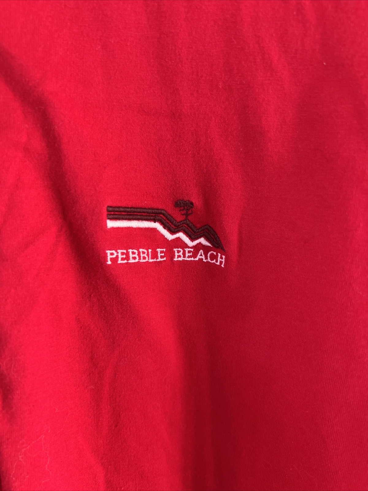Vintage Pickering Men's Golf Polo Shirt Red Pebble Be… Gem
