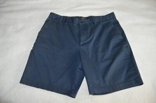 Banana Republic Shorts Mens 34 Blue Aiden Cotton Blend Zip Pocket