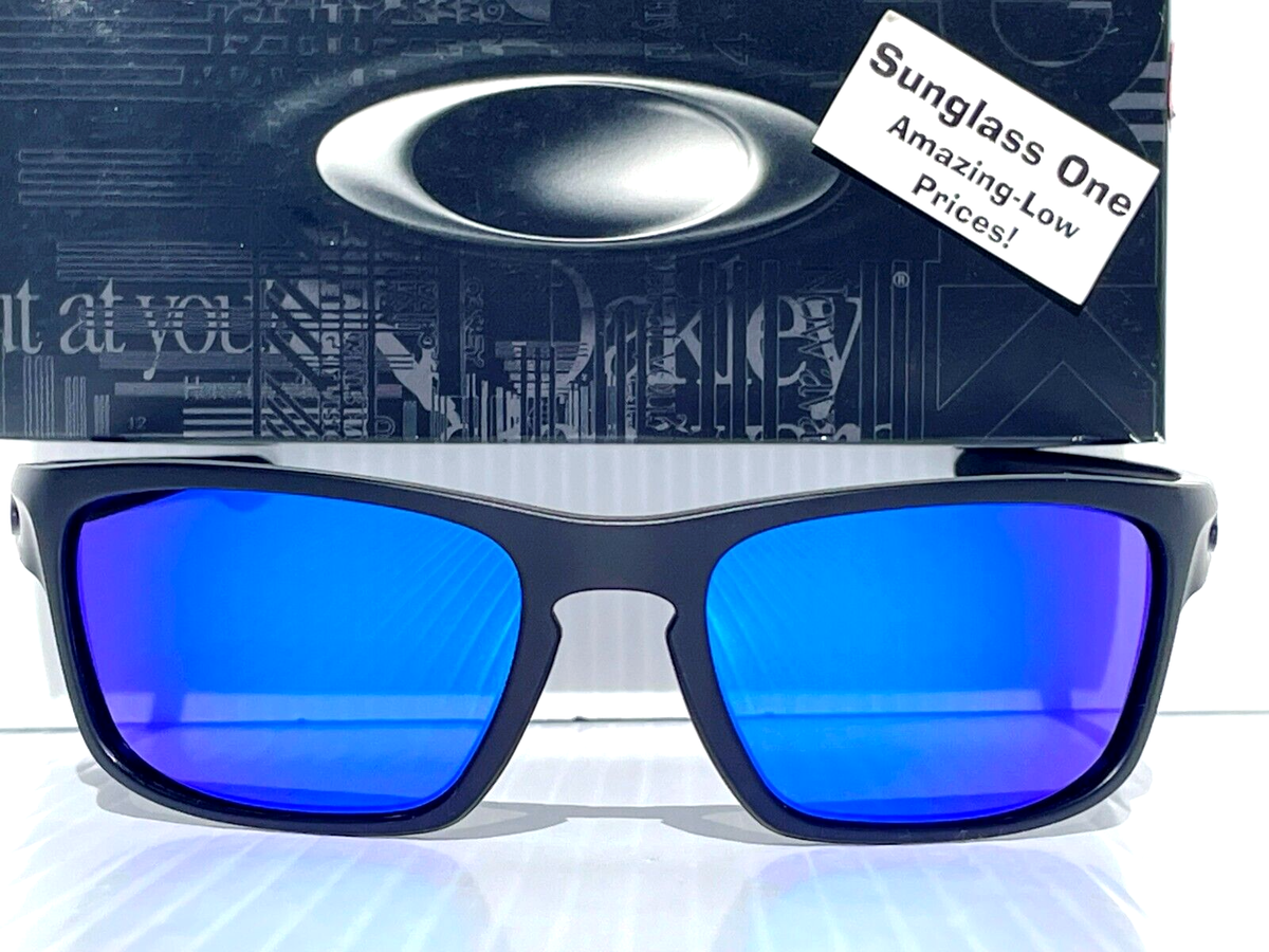 NEW Oakley SLIVER STEALTH Matte Black POLARIZED Galaxy Blue NEW Oakley SLIVER STEALTH Matte Black POLARIZED Galaxy Blue