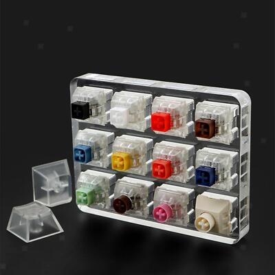 12 Key Switch Tester für Kailh Box DIY mit Ersatzteilen auf Acrylbasis