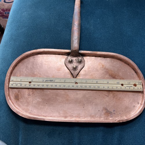 French Copper Oval Braising Poacher Roasting Pan Pot Antique Daubiere - Picture 19 of 24