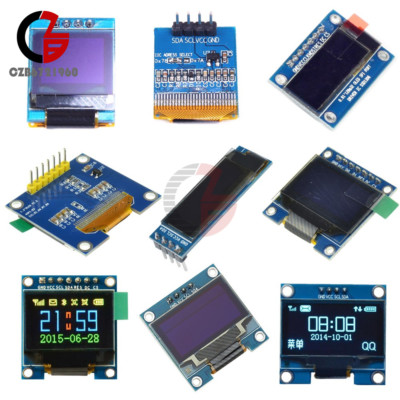 0.66/0.91/0.95/0.96/1.3 inch 4/7Pin I2C IIC SPI OLED LCD RGB Blue Yellow/White