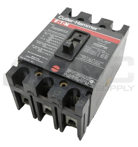 EATON CUTLER HAMMER FS340090A CIRCUIT BREAK, 90AMP 480VAC 3POLE *READ*