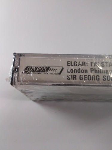 Elgar Falstaff In The South Cassette Tape NOS Sealed Rare London Solti Alassio - Picture 11 of 11