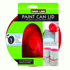 Shur LIne Pour Store Paint Can Lid Easy to Use Red NEW