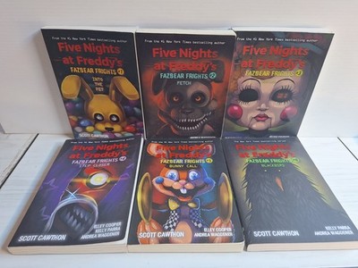 Five Nights At Freddys Fazbear Frights Books #1-6 By Scott Cawthon PB