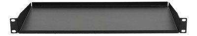 Rockville 1URSLP Pro Audio 1U Space Rack Shelf Cabinet Tray With Lips 10'' Deep