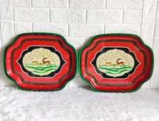 Vintage Reh Kunst Dschungel Tier Grafiken Dose Ablage Barzubehör Heim Dekor 2Pcs