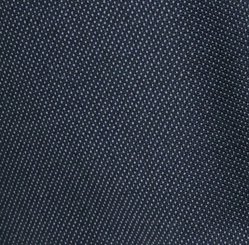Blazer Sartoria Castangia Italia 48 Largo Azul Marino Micro-Ojo de Pájaro 3 Botones Doble Ventilación Foto 4 de 4