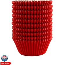 Standard Size Baking Cups Cupcake Liners 200 Pcs Red