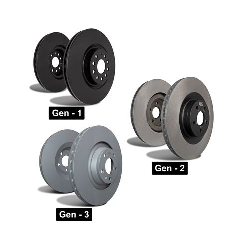 Brake Disc Rear 8/9mm Thickness Fits Fiat Sedici Suzuki Swift SX4 EBC Brakes