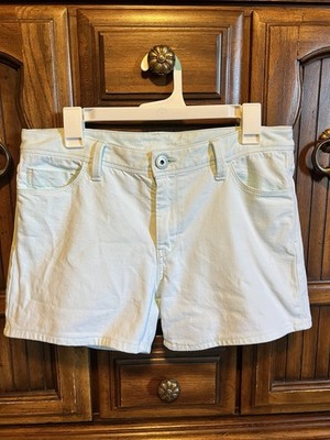 Banana Republic 5-picket Denim Shorts Size 30  Mint Green