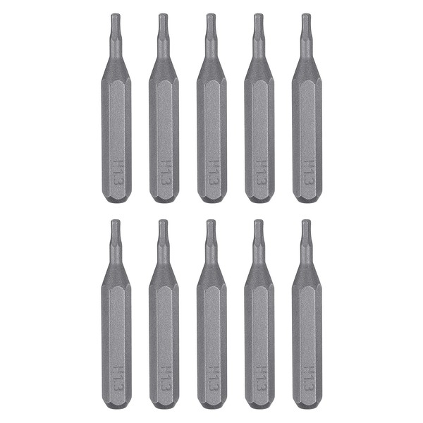 "10 StüCk H1.3 Sechskant-Schraubendreher-Bit 5/32\" Schaft 28Mm LäNge Magnetischer"-image