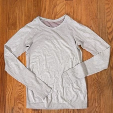 Lululemon Swiftly Tech Long Sleeve Shirt Womens Small Tan Athletic Top