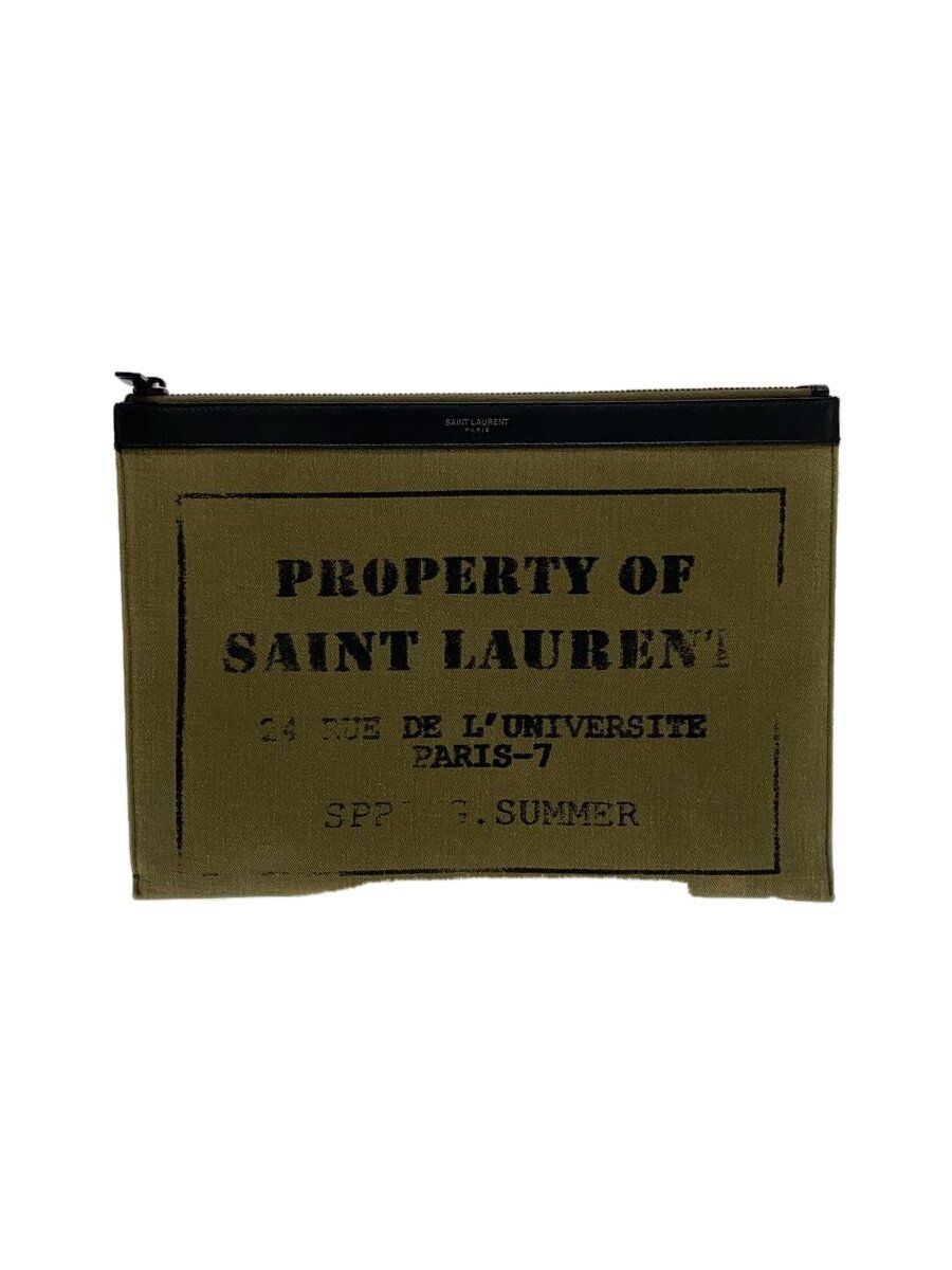 SAINT LAURENT ALTRA S BORSA Khaki tinta unita GMC397295 usata