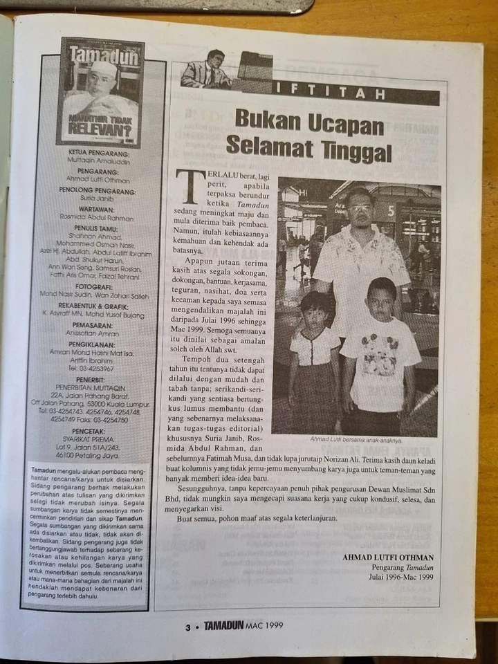 Tamadun Mac 1999 Mahathir Tidak Relevan?  Kasihani Anwar Faktor Anwar, Reformasi - Image 2 of 4