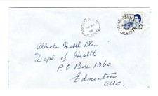 Q282 Canada AB Alberta - Ma Me O Beach 1968 Split Ring Cover - Town Postmark