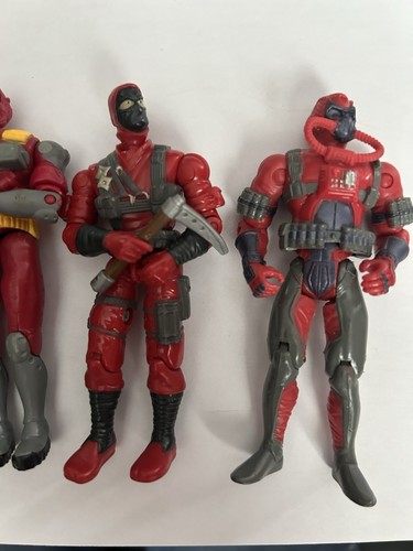 G.I. Joe 4" Lot of 4 Action Figures Cobra Moray Slice Shadow Strike (D2) - Picture 3 of 5