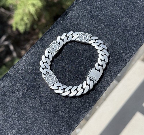 Armband 925 Sterling Silber schwarz matt lackiert - Bild 6 von 11