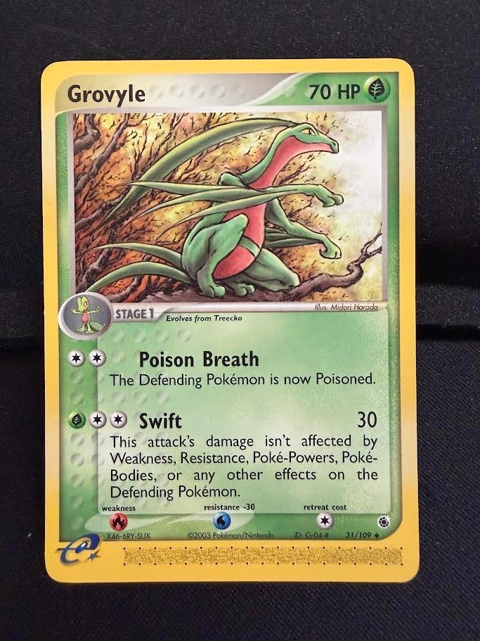 Pokemon Ex Ruby & Sapphire Grovyle Uncommon (31/109) NM