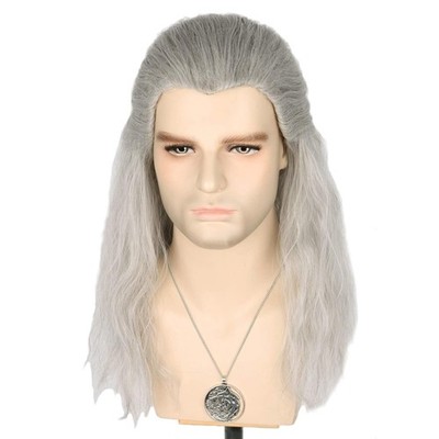 Herren Natürliche Synthetische Haare Cosplay Wig Halloween Parrucca