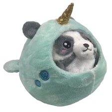 Squishable Undercover Panda In Narwhal Plush 9'' Stuffed Animal Toy 2019