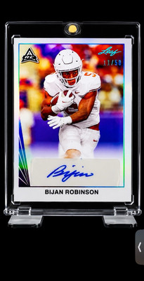 Leaf Bijan Robinson Autograph Texas Longhorns Serial Numbered 11/50