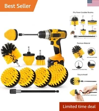 High-Quality Power Scrubber Brush Set with Nylon Bristles for Effective Cleaning