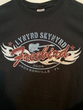 Lynyrd Skynyrd 2005 Freebird Jacksonville Florida Tour T-Shirt - Size XL - Black