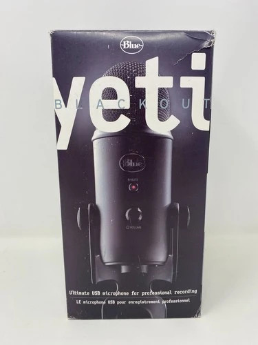 Broken Blue Yeti USB Microphone - Blackout [USED - FOR PARTS OR