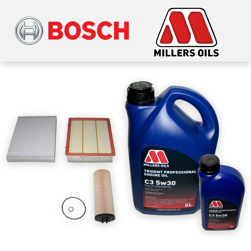 SERVICE KIT for AUDI A6 (C5) 2.5 TDI OIL AIR CABIN FILTER +5w30 OIL (1998-2005)