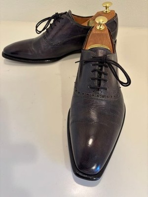 Stefano Branchini Herrenschuhe Grau Lila Größe 6,5 US Top Zustand