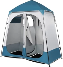 2 Room Tent Camping Shower Changing Fitting Privacy Bath Portable Pop Up Shelter