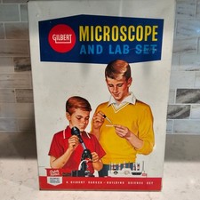 Vintage Gilbert Microscope and Lab Set Career...