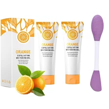 Orange Exfoliating Gel 2PCS,Natural Orange Peeling Gel Face Scrub,Deep Cleansing