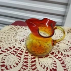 Vintage Blenko Amberina Art Glass Pitcher #6