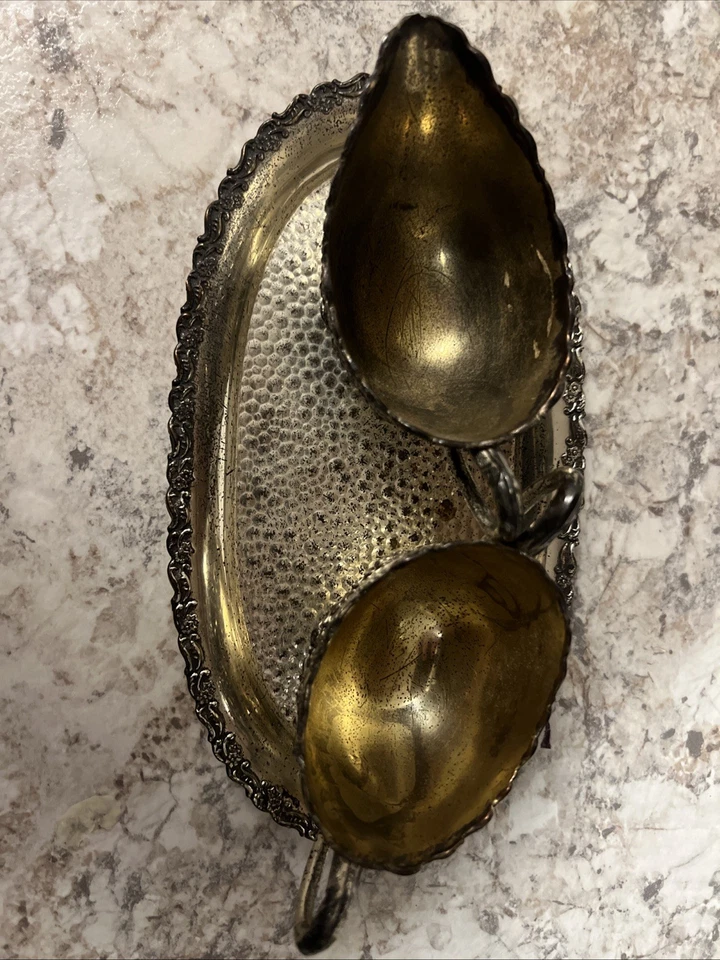 Juego de azucarero y crema japonesa de plata con bandeja Foto 2 de 4