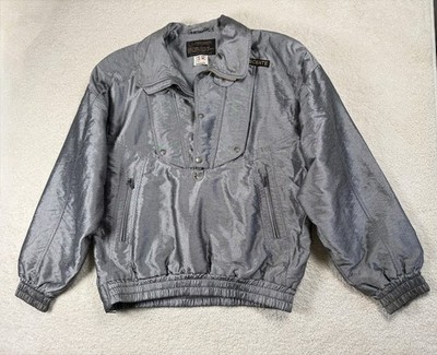 Vintage Descente Jacket Mens XL Gray Solar Alpha Ski Pullover Anorak 80s Japan