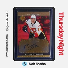 2016 UPPER DECK ULTIMATE COLLECTION MATTHEW TKACHUK 2006 RETRO ROOKIE AUTO /49