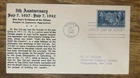 1942 Chinese Resistance Sun Yat-sen US 5c Walter Crosby FDC 5th Anniversary