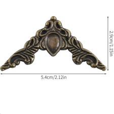 20Pcs Box Corners Protectors Vintage Edge Covers Box Corners Decor, 54x29mm