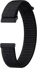 SAMSUNG Galaxy Watch 4 5 6 Fabric Watch Band Breathable Nylon Black Medium