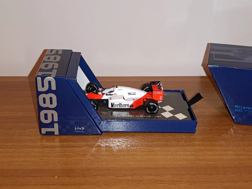 McLaren TAG Turbo MP4/2B 1985 Alain Prost Modellino Formula 1 1:43 Solido - Immagine 2 di 4